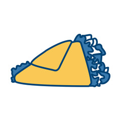 Burrito mexican food icon vector illustration graphic design