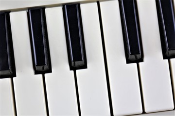 Naklejka premium An image of a piano keyboard