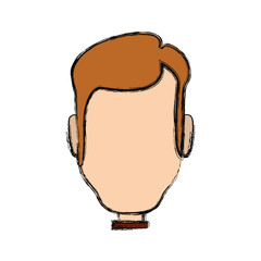 colorful man face  over white background  vector illustration