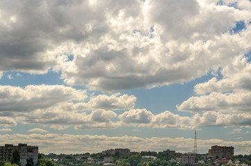 Fototapeta na wymiar Clouds over the city