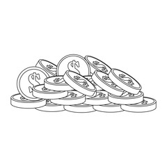 coins money isolated icon