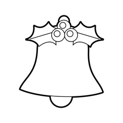 christmas bell holly berry leaves jingle celebration