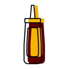 Restaurant Sauce bottle icon vector illustration graphic design