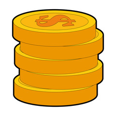 coins money isolated icon