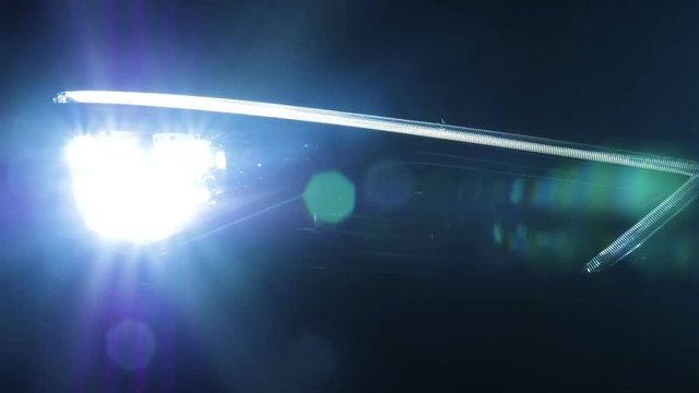 Car headlights flashing 