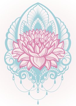 Vector Lotus Illustration