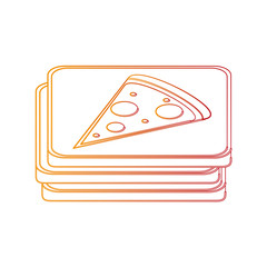 Pizza delivery boxes icon vector illustration graphic design