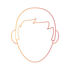 Man faceless cartoon icon vector illustration graphic design