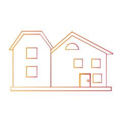 family home or one story house icon image vector illustration design
