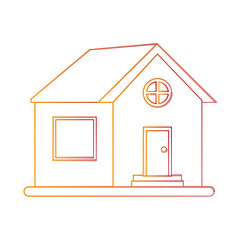 family home or one story house icon image vector illustration design