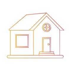 family home or one story house icon image vector illustration design