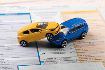 toy cars on accident statement