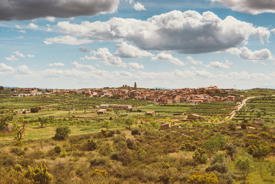 Rural Town With A Perfect Sky