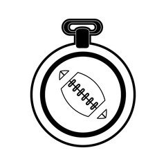 medal with ball american football related icon image vector illustration design