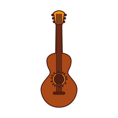 Fototapeta premium mexican guitar instrument musical carnival design