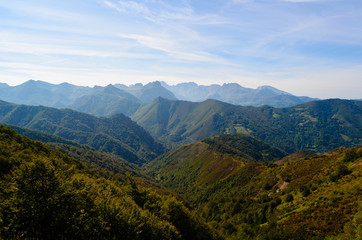 Beautiful scenery with the mountains