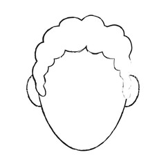 Man faceless cartoon icon vector illustration graphic design