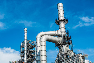 Industrial zone,The equipment of oil refining,Close-up of industrial pipelines of an oil-refinery...
