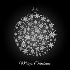 Decorative Merry Christmas greeting card