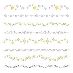 星 装飾ライン / vector eps 10