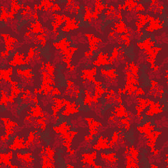 Dark red UFO camouflage is a bright seamless pattern that can be used as neon camo print for clothing and background and backdrop or computer wallpaper