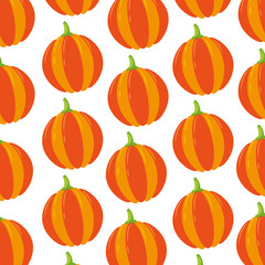 thanksgiving pumpkin dinner decoration seamless pattern