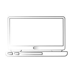 laptop computer icon image vector illustration design