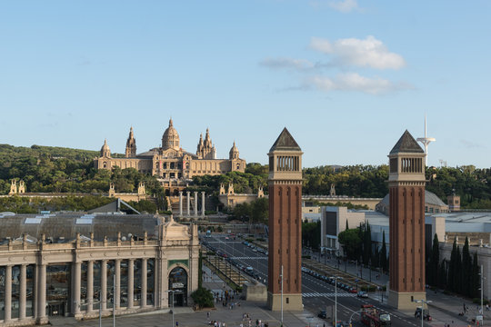 National Museum in Barcelona,Placa De Espanya,Spain.