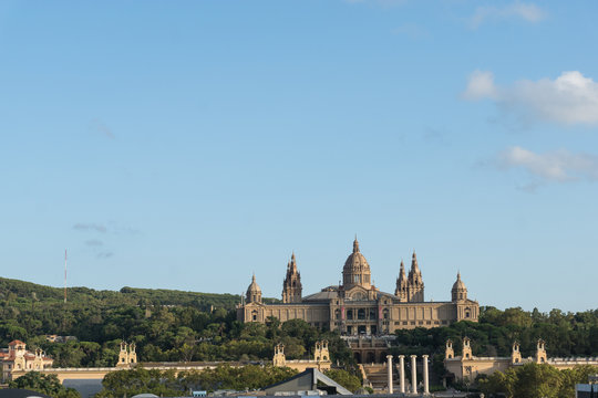 National Museum in Barcelona,Placa De Espanya,Spain.