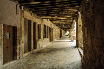 Fototapeta premium streets of the interior of the medieval people of Saint Pau, Gerona, Spain.