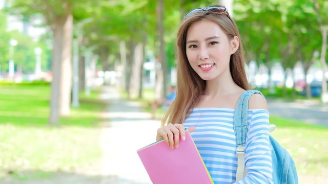 beauty woman student