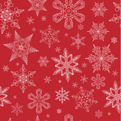 Christmas Snow pattern. snowflakes