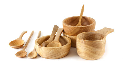 Group of wooden utensils