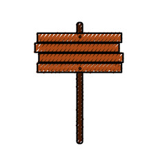 wooden sign post blank brown symbol