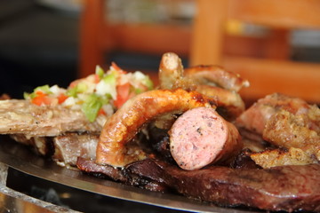 traditional grilled argentinian barbecue