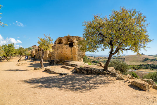 Archaeological Park of the Valley of the Temples in Agrigento, Sicily, Italy