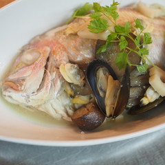 アクアパッツァ　魚　白ワイン