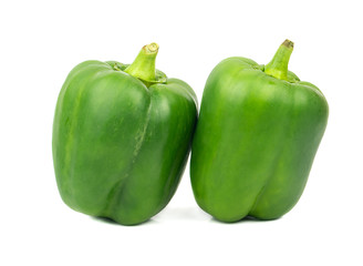 Two green peppers