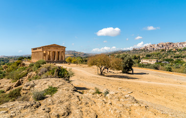 Archaeological Park of the Valley of the Temples in Agrigento, Sicily, Italy