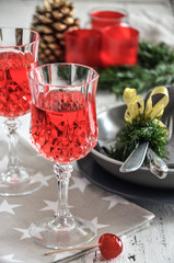 Christmas - Dinner and wine