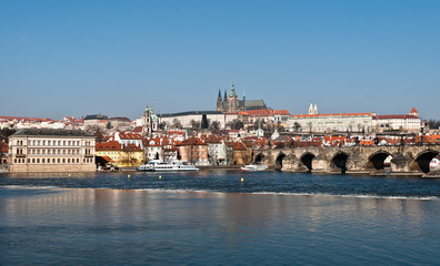 Obraz premium Panorama of historical Prague