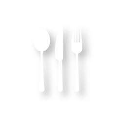 Icon mit Schatten - Besteck - Restaurant