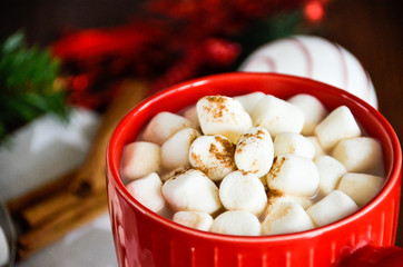 Christmas time to hot chocolate