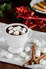 Christmas time to hot chocolate