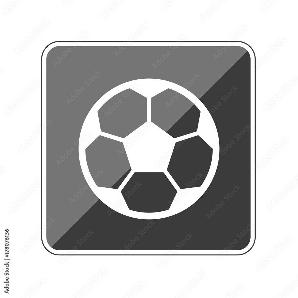 Sticker Fußball - Reflektierender App Button