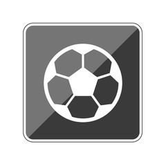 Obraz premium Fußball - Reflektierender App Button