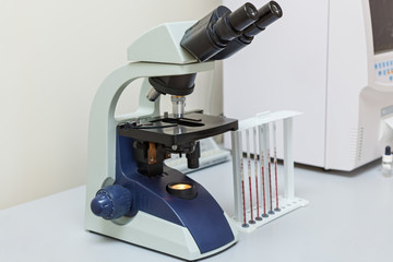 equipment for the study of blood in the laboratory