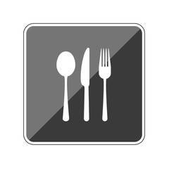 Besteck - Catering - Reflektierender App Button
