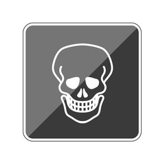 Totenkopf - Reflektierender App Button