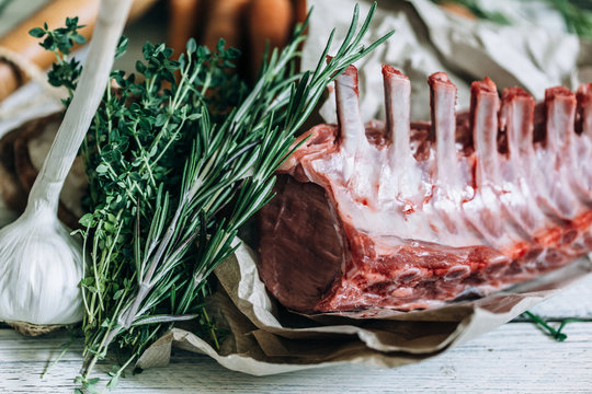 Rack of lamb.